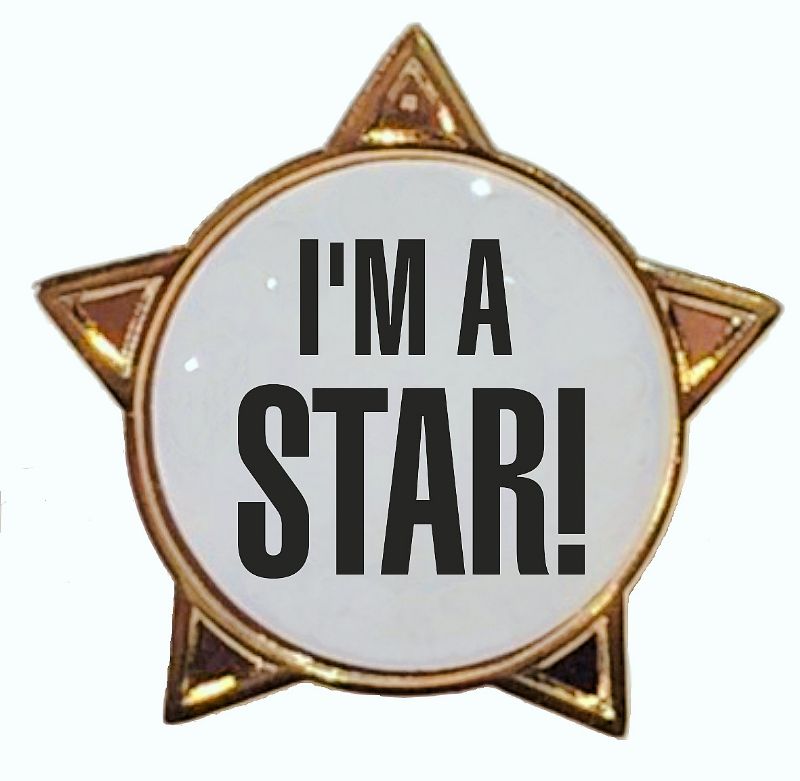 I'M A STAR! titled star badge